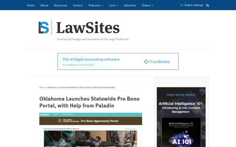 Oklahoma Launches Statewide Pro Bono Portal, with Help ...