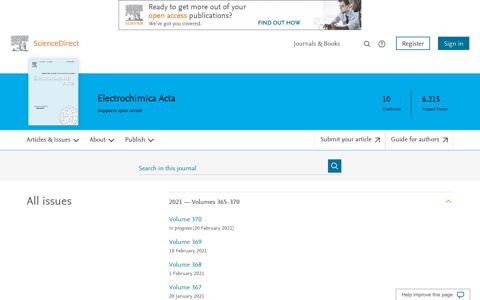 Electrochimica Acta | All Journal Issues | ScienceDirect.com ...