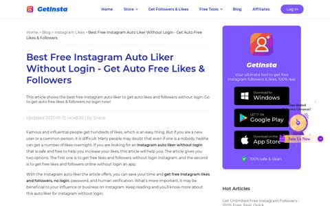 Best Free Instagram Auto Liker Without Login and Password