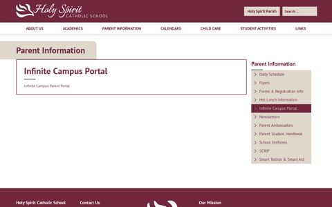 Infinite Campus Portal – Holy Spirit School