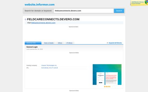 feldcareconnects.devero.com at WI. General Login