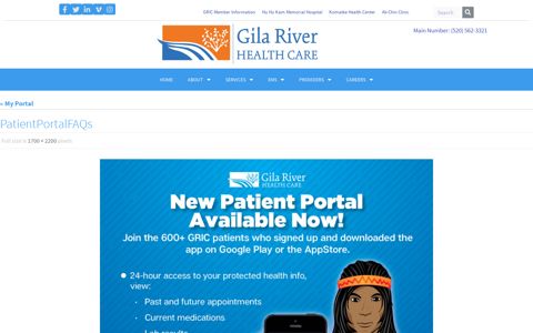 PatientPortalFAQs – Gila River Health Care