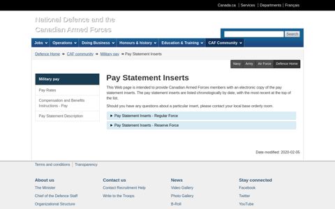 Pay Statement Inserts