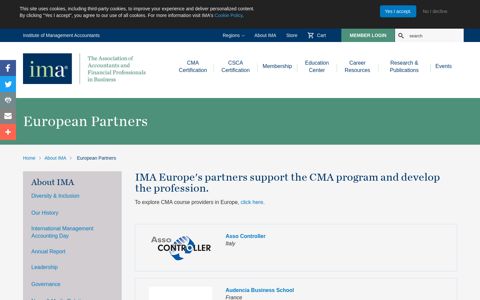 European Partners | IMA - The association of accountants and ...