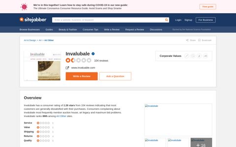 Invalubale Reviews - 103 Reviews of Invaluable.com ...