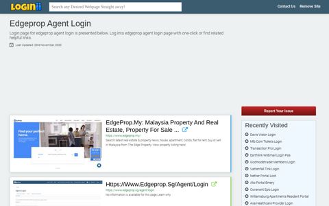 Edgeprop Agent Login - Loginii.com