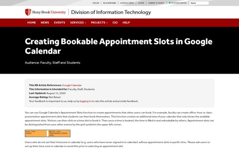 Creating Bookable Appointment Slots in Google Calendar ...