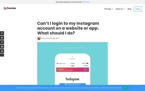 Can't I login to my Instagram account on a website or app ...