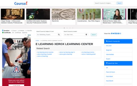 E Learning Xerox Learning Center - 10/2020 - Coursef.com