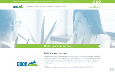 IEDC Courses in the West