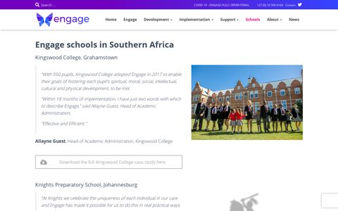 School case studies | Engage School Management Systems SA
