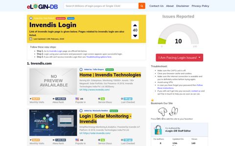 Invendis Login - A database full of login pages from all over ...