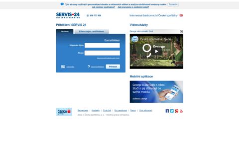 SERVIS 24 login | Česká spořitelna