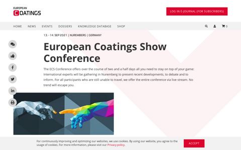 European Coatings Show 2021 / Events - European-coatings ...