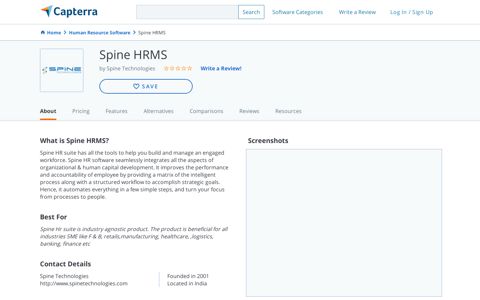 Spine HRMS Reviews and Pricing - 2020 - Capterra