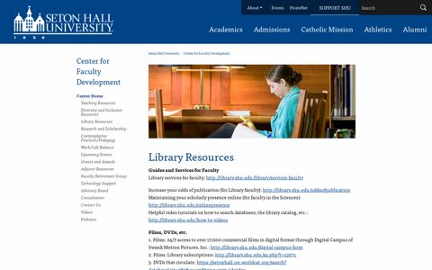 Library Resources - Seton Hall University