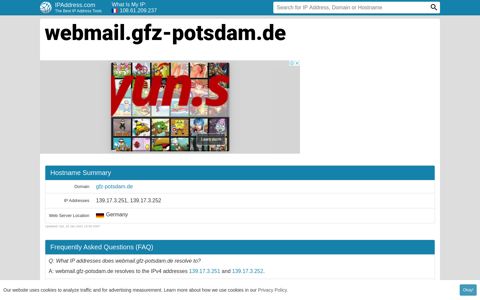 ▷ webmail.gfz-potsdam.de : Webmail entrance of the <gfz ...