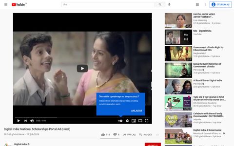 Digital India: National Scholarships Portal Ad (Hindi) - YouTube