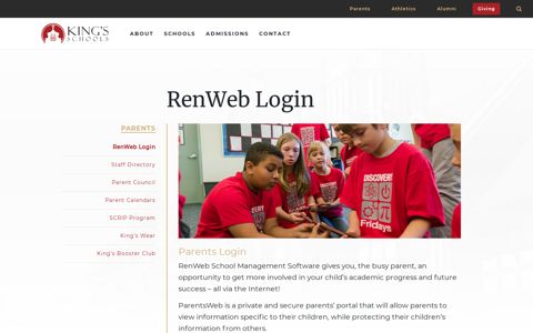 RenWeb Login - King's Schools