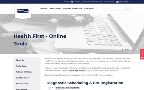 Online Tools - Health First