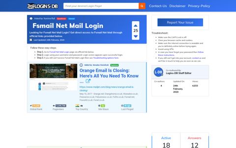 Fsmail Net Mail Login - Logins-DB