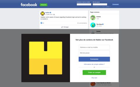 Habbo - Habbos: we're aware of issues regarding Facebook ...