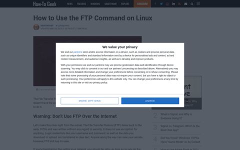 How to Use the FTP Command on Linux