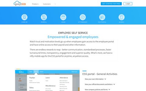 Employee Self Service Portal| ESS | greytHR
