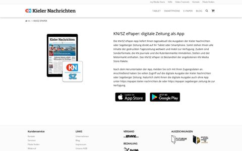 KN/SZ ePaper: digitale Zeitung als App | my Media Store