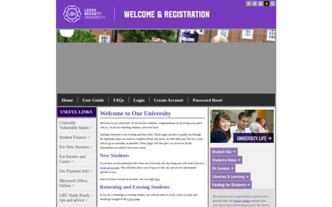 Leeds Beckett University: Online Welcome