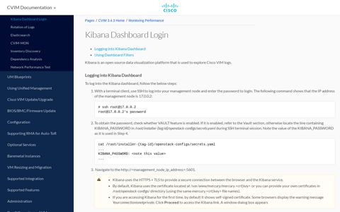 Kibana Dashboard Login - 4.3 - CloudCenter Docs