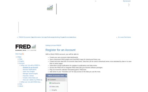 Register for an Account | Getting To Know FRED
