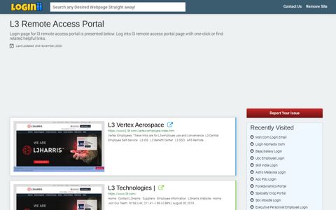 L3 Remote Access Portal - Loginii.com