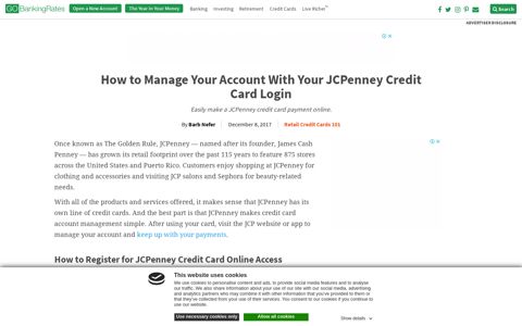 How to Manage Your Account With Your JCPenney Credit ...