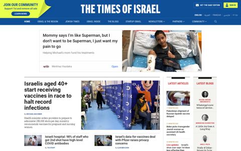 The Times of Israel | News from Israel, the Middle East and the ...