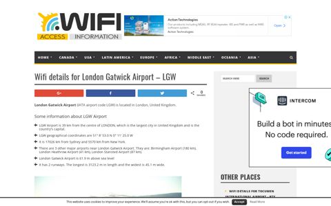 Wifi details for London Gatwick Airport - LGW - Your Airport ...