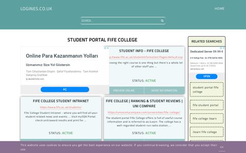student portal fife college - General Information about Login