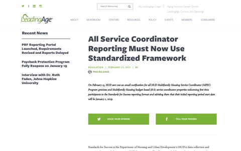 All Service Coordinator Reporting Must Now Use ...