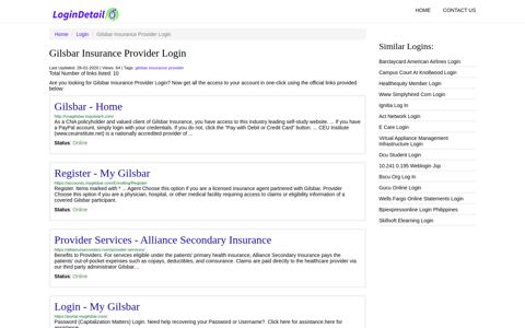 Gilsbar Insurance Provider Login Gilsbar - Home - http ...