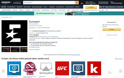 Eurosport: Amazon.de: Apps für Android