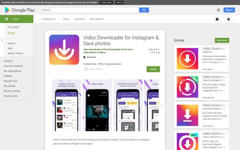 Video Downloader for Instagram & Save photos - Apps on ...