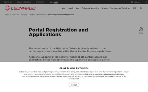 Portal Registration and Applications - Leonardo - Aerospace ...
