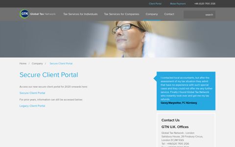 Secure Client Portal - Global Tax Network
