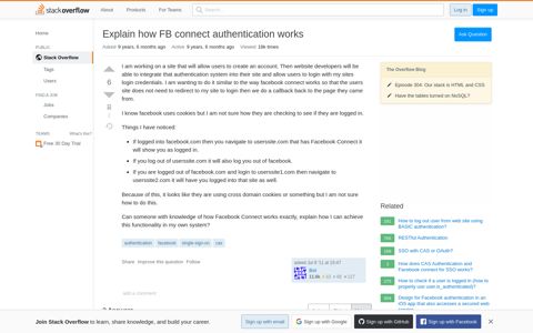 Explain how FB connect authentication works - Stack Overflow