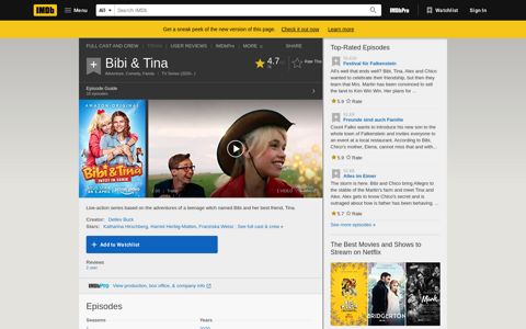 Bibi & Tina (TV Series 2020– ) - IMDb