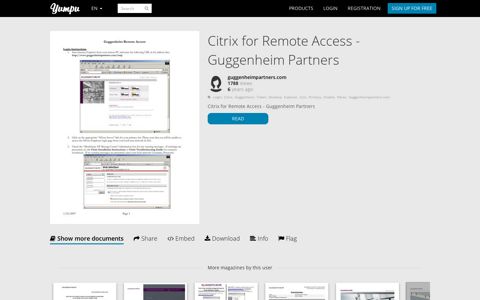 Citrix for Remote Access - Guggenheim Partners - Yumpu
