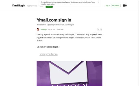 Ymail.com sign in - Medium