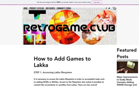 How to Add Games to Lakka - Wix.com