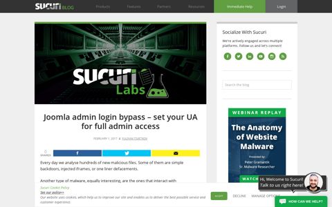 Joomla admin login bypass - set your UA for full admin access