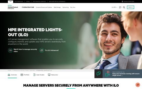 HPE Integrated Lights Out - iLO Remote Server Management ...